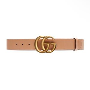 GUCCI GG Marmont wide leather belt 

Style: 400593 AP00T 2845
Size: 85